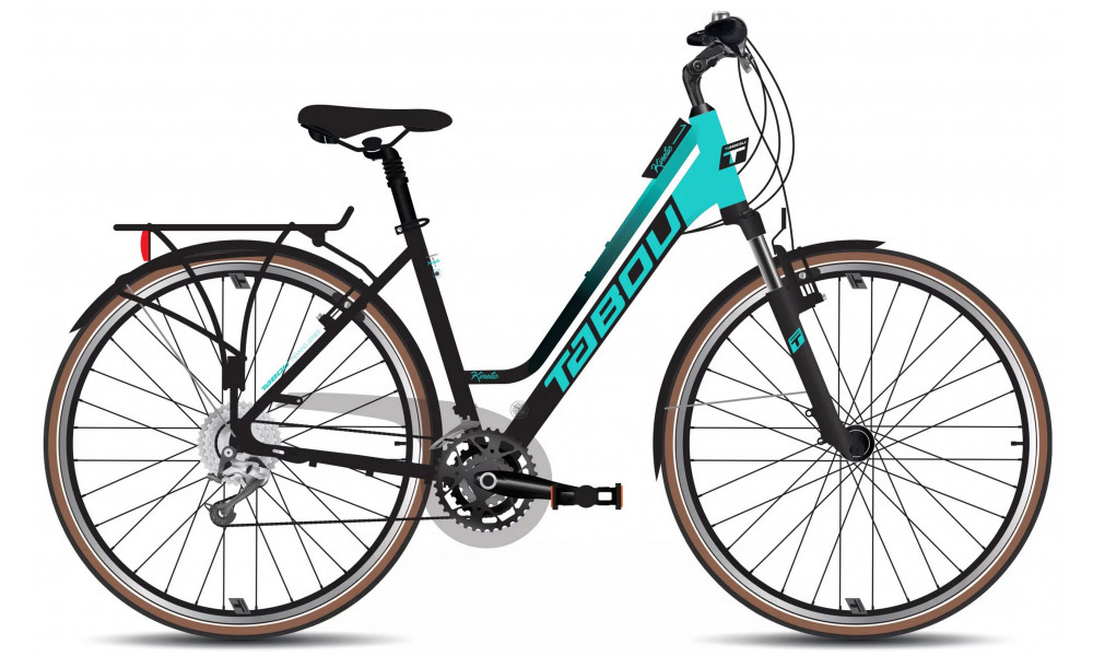 Bicycle Tabou Kinetic 1 W black-mint 