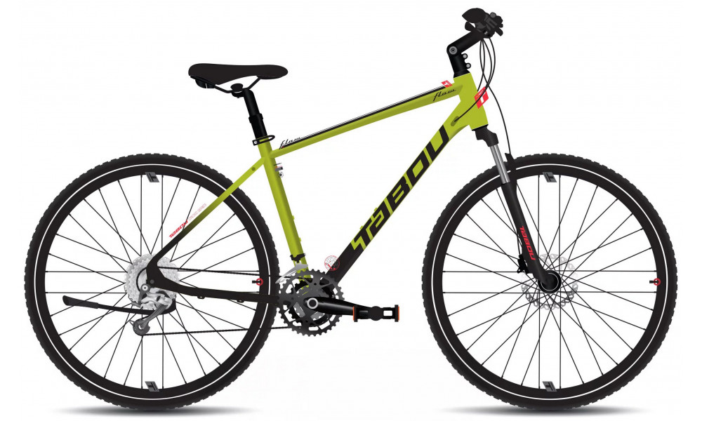 Bicycle Tabou Flow 4 23 black-lime 