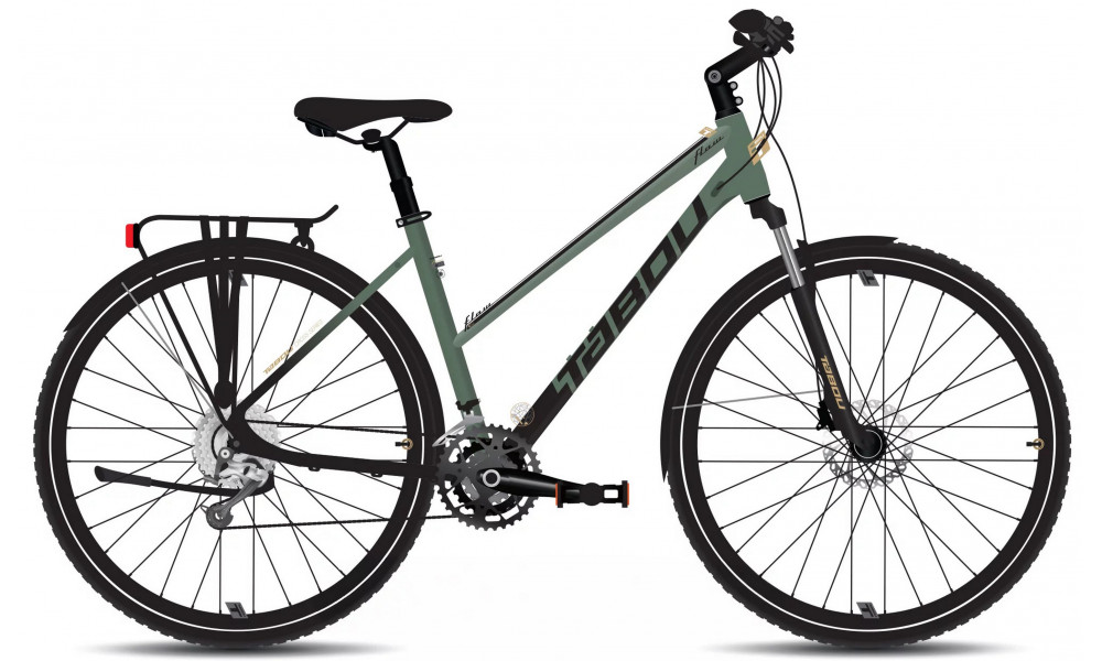 Велосипед Tabou Flow 4 EQ W 21 black-green 