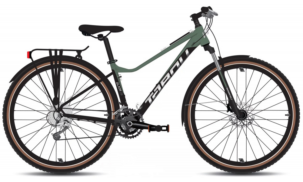 Велосипед Tabou Blade 29 3 EQ W black-green 