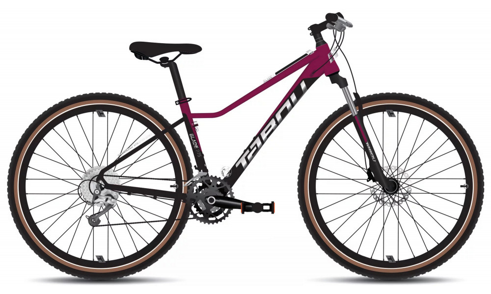 Bicycle Tabou Blade 27.5 4 W black-fuxia 