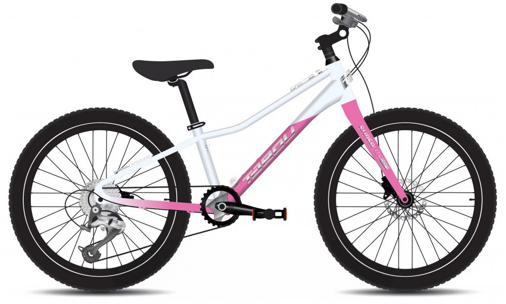 Bicycle Tabou Superlite Pro 20 W white-pink 