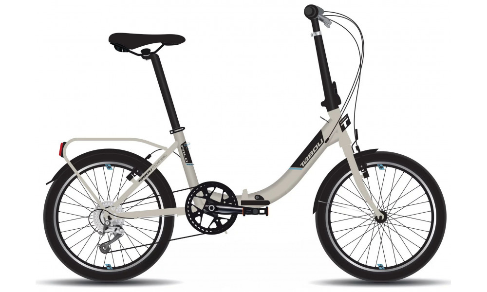 Bicycle Tabou Fold ECO grey-blue 