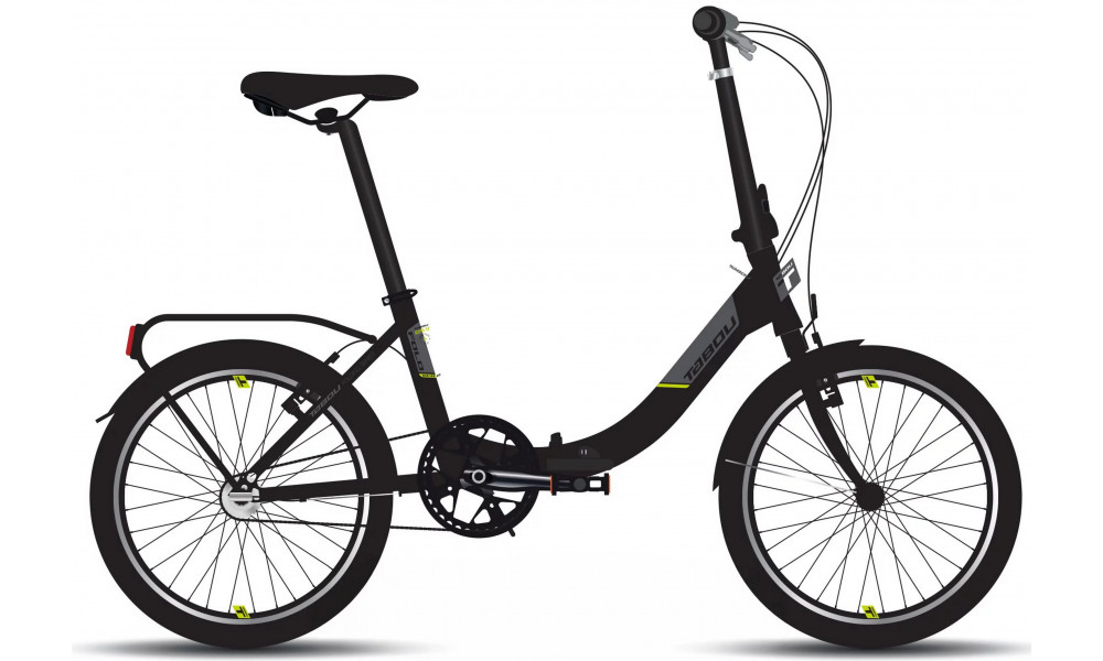 Bicycle Tabou Fold ECO black-lime 