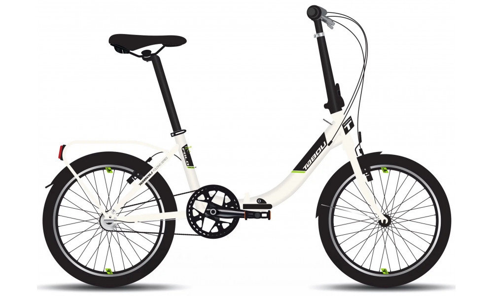 Bicycle Tabou Fold ECO white-green 
