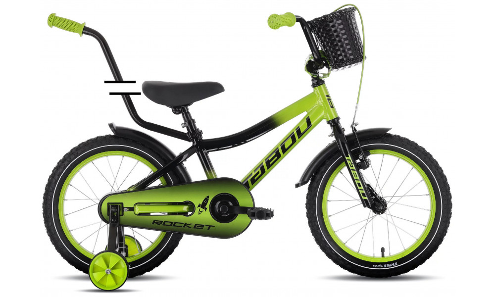 Bicycle Tabou Rocket Alu 16 black-green - 1