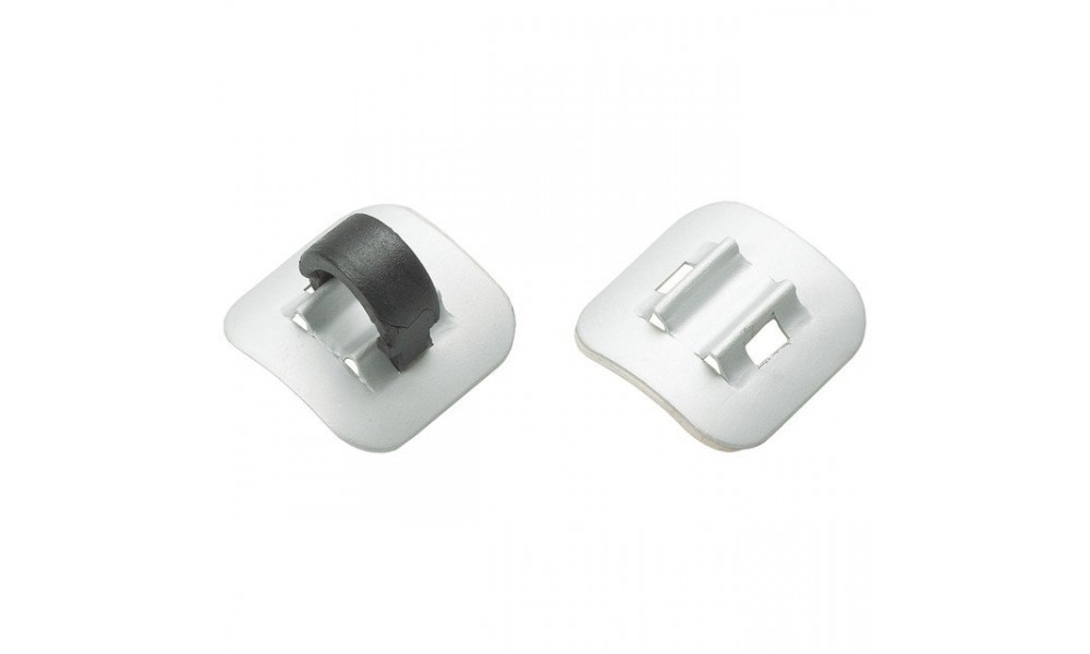 Stick-on Guides for hydraulic hose Jagwire Stick-On / Alu silver (set4pcs.) - 1