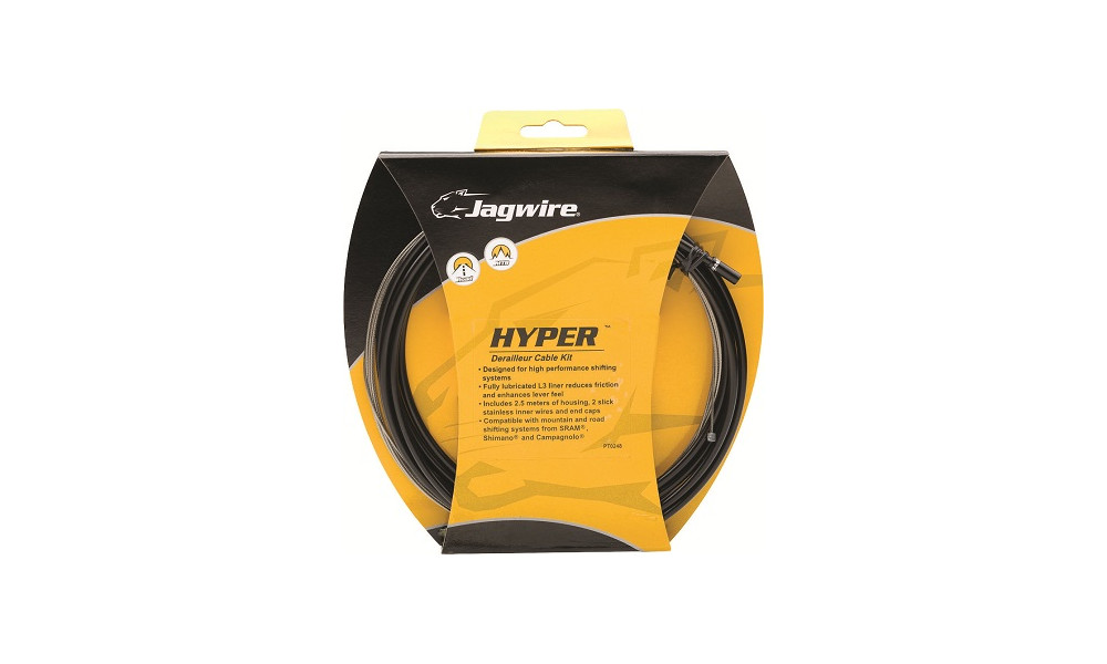 Комплект тросов переключателя с панцирем Jagwire Universal Sport Road & MTB black - 1