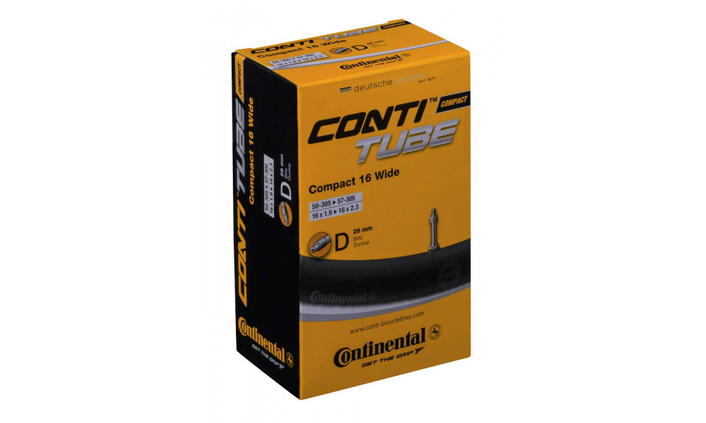 Tube 16" Continental Compact wide D26 (50/57-305) - 1