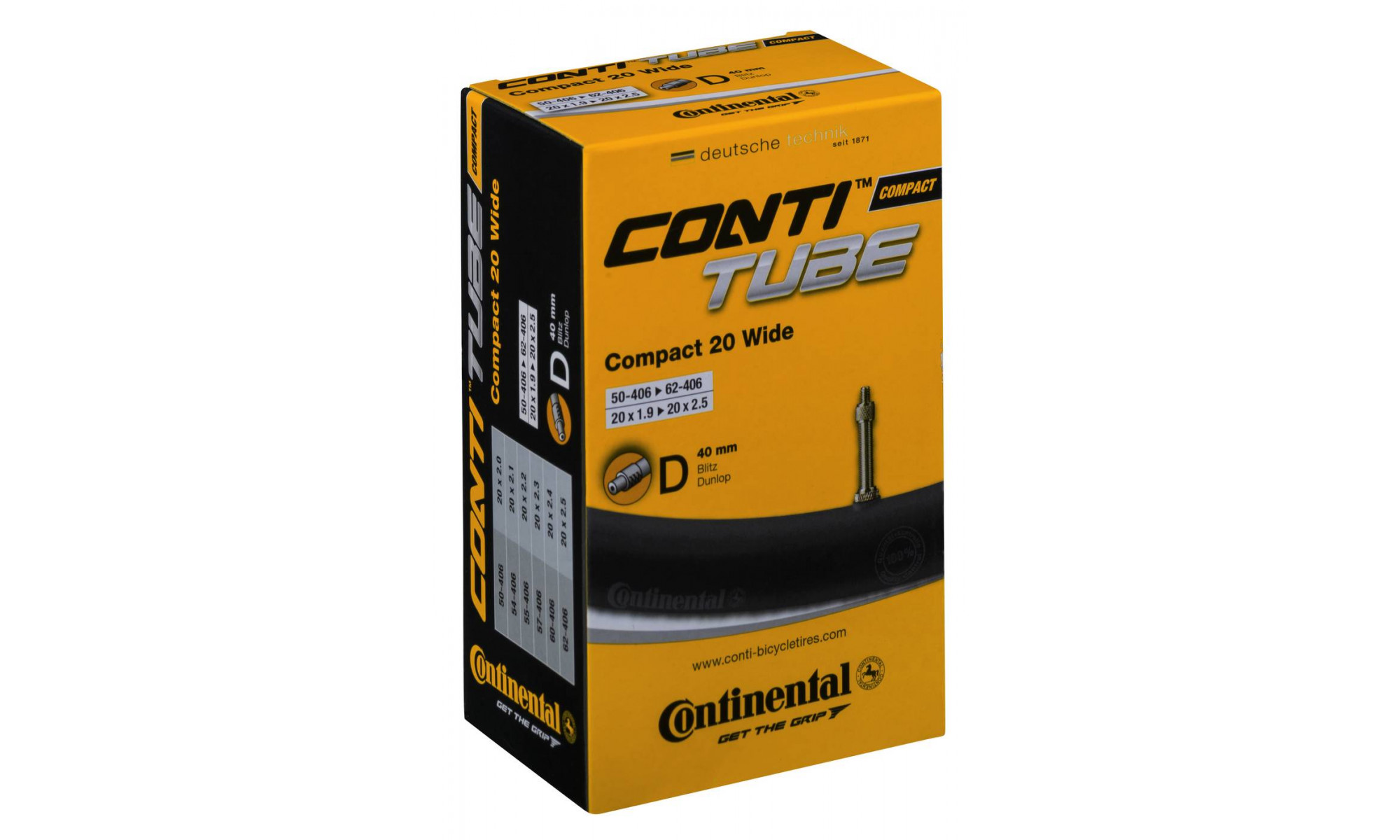 Tube 20" Continental Compact wide D40 (50/62-406) - 1