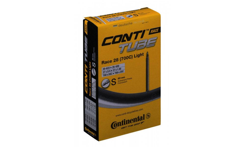 Tube 28" Continental Race Light S80 (20-622/25-630) - 1