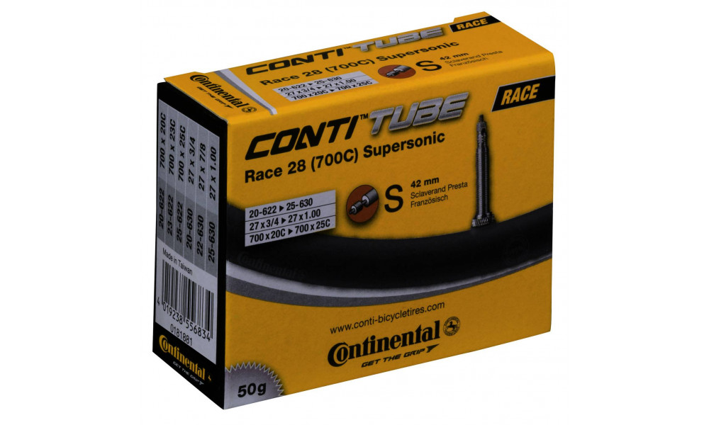 Tube 28" Continental Race Supersonic S42 (20-622/25-630) - 1