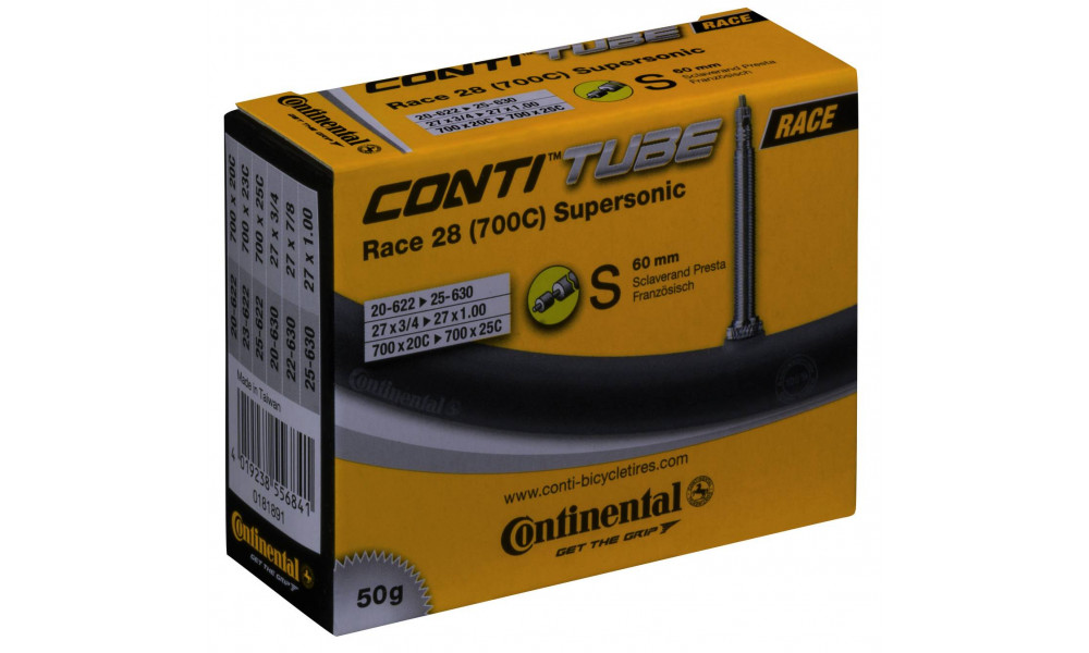 Tube 28" Continental Race Supersonic S60 (20-622/25-630) - 1