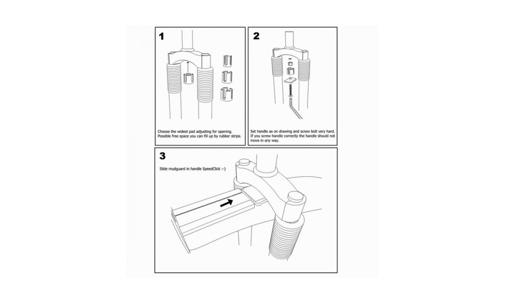 Комплект брызговиков Simpla Hammer SDE SPEEDstrap black - 6