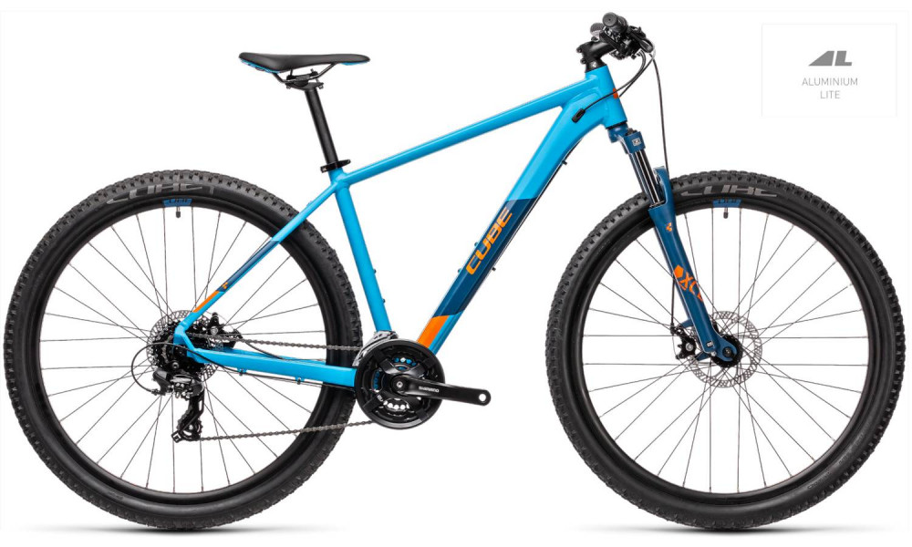 Bicycle Cube Aim 29 blue'n'orange 2021 - 4