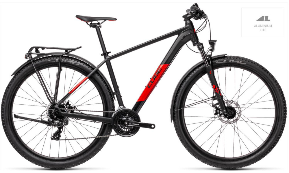 Bicycle Cube Aim Allroad 27.5 black'n'red 2021 