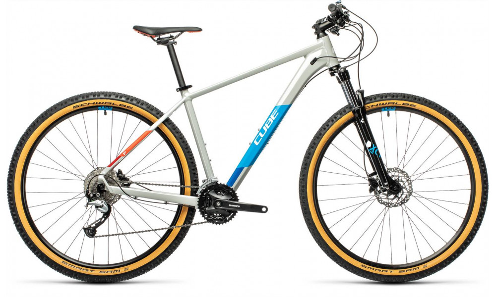 Bicycle Cube Aim SL 29 grey'n'blue'n'red 2021 - 5