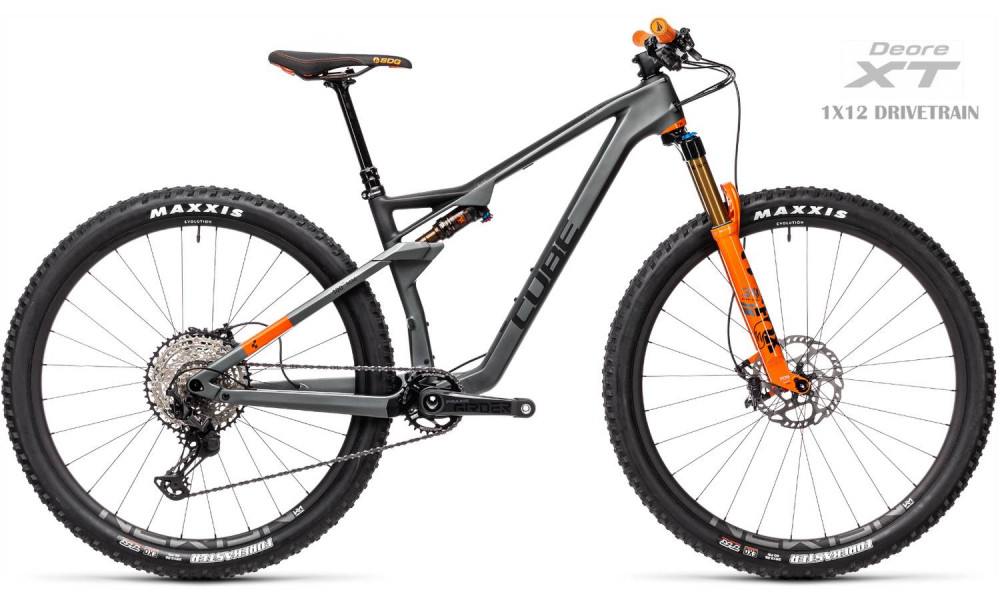 Bicycle Cube AMS 100 C:68 TM 29 flashgrey'n'orange 2021 