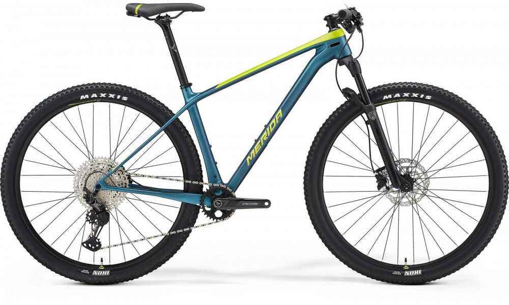 Bicycle Merida BIG.NINE 3000 2021 silk lime-teal-blue - 1