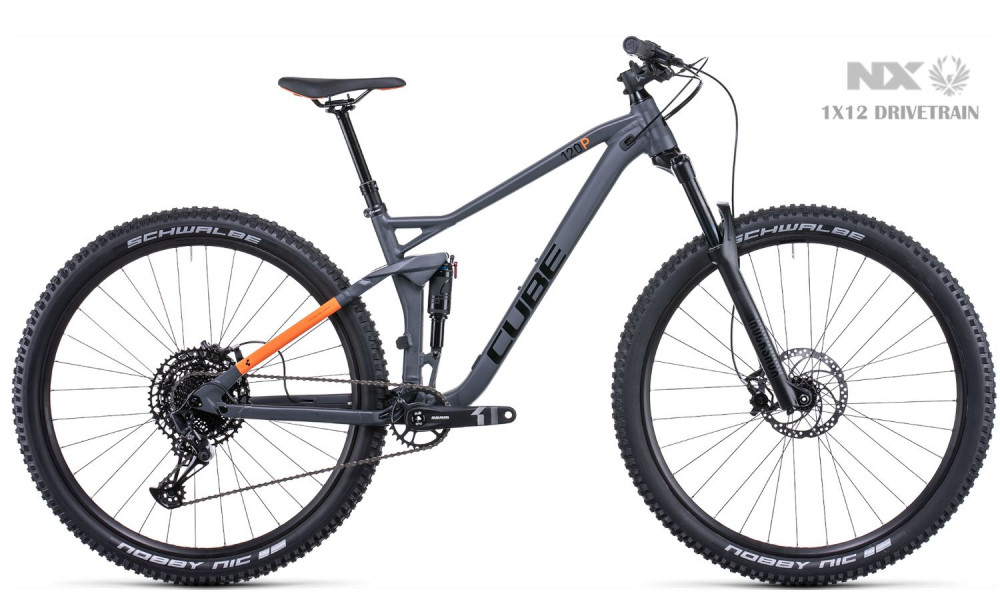Bicycle Cube Stereo 120 Pro 27.5 grey'n'orange 2022 - 1