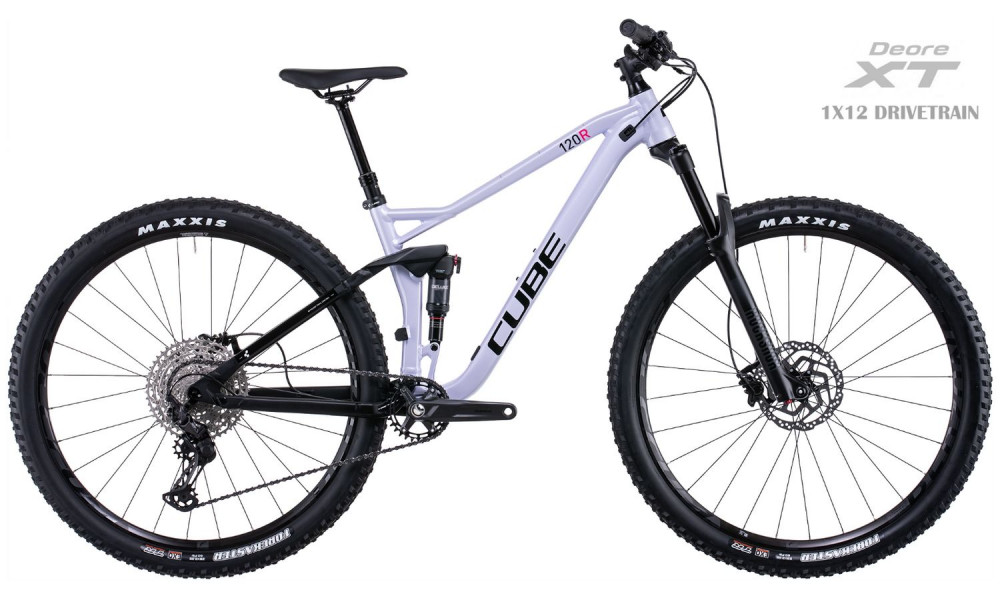 Bicycle Cube Stereo 120 Race 29 violetwhite'n'black 2022 - 1