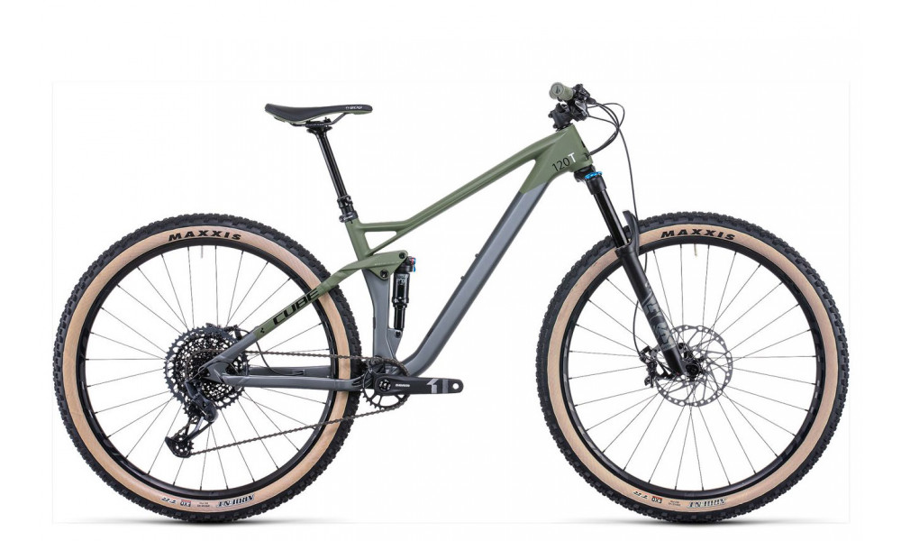 Bicycle Cube Stereo 120 HPC TM 29 flashgrey'n'olive 2022 - 1