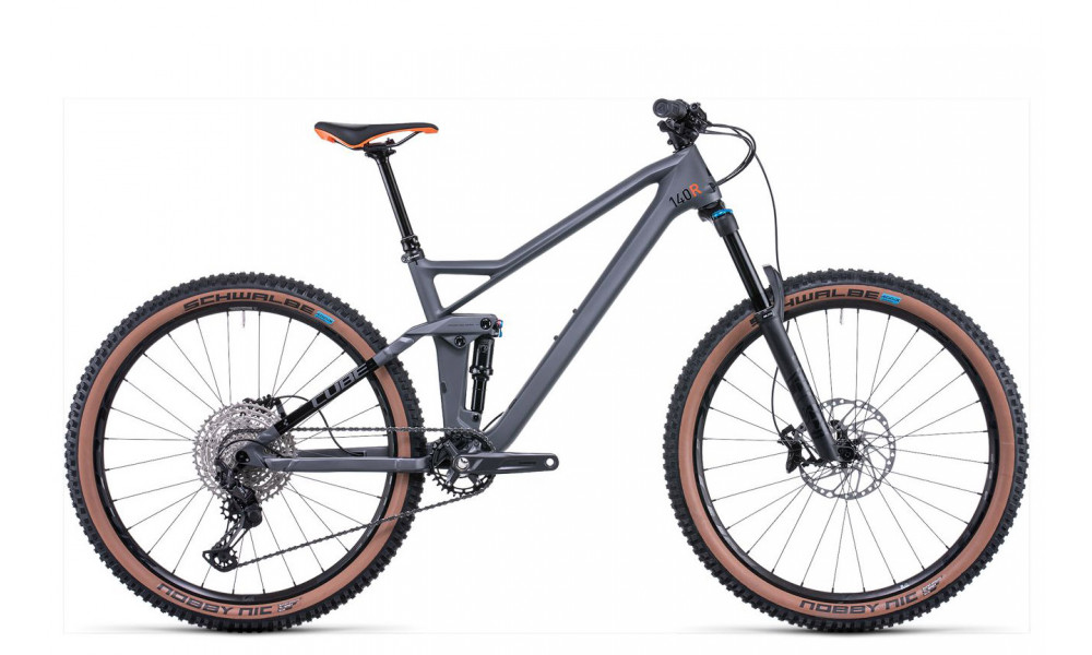 Bicycle Cube Stereo 140 HPC Race 27.5 grey'n'orange 2022 - 1