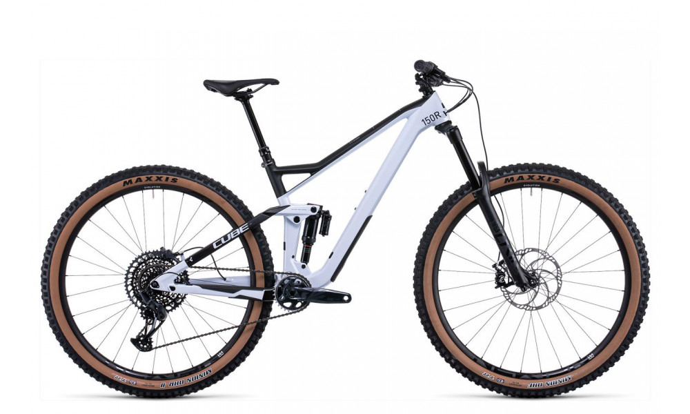 Bicycle Cube Stereo 150 C:62 Race 29 flashwhite'n'carbon 2022 - 1