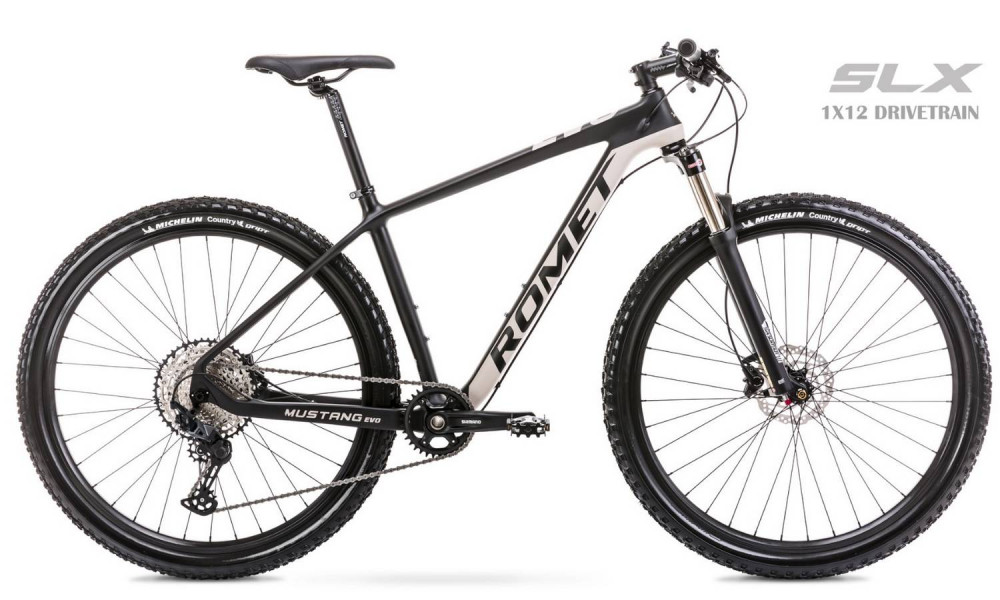 Велосипед Romet Mustang EVO 3 29" 2022 black-brown 