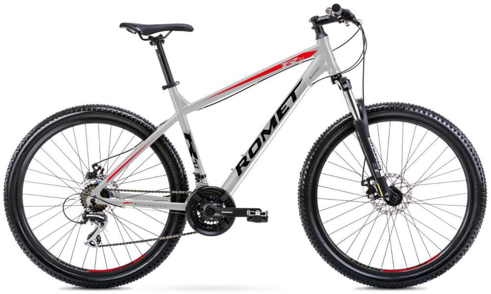 Bicycle Romet Rambler R7.1 27.5" 2022 silver-red 