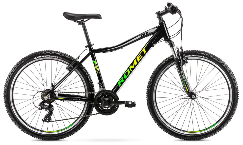 Bicycle Romet Rambler R6.1 JR 26" 2022 black-green - 1