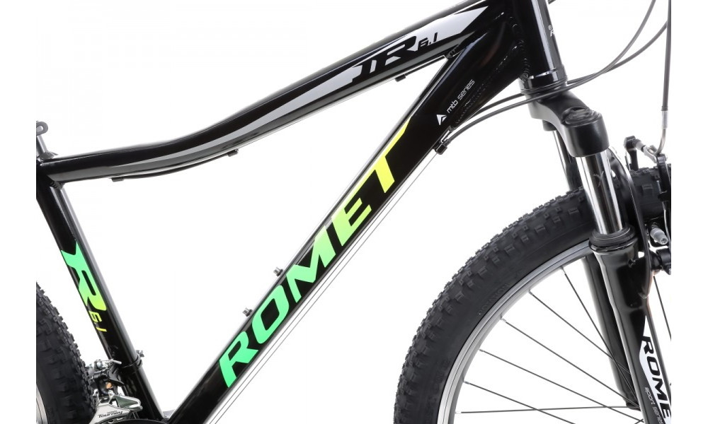 Bicycle Romet Rambler R6.1 JR 26" 2022 black-green - 13