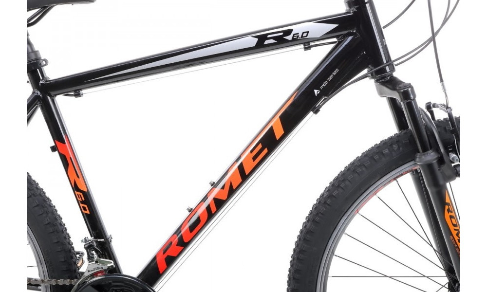 Bicycle Romet Rambler R6.0 26" 2022 black-orange - 10