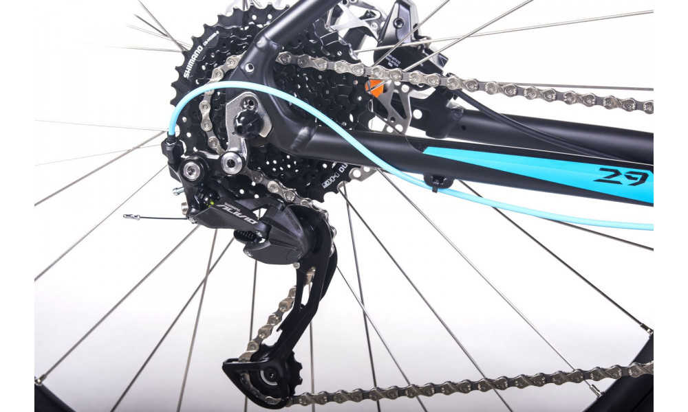 Велосипед UNIBIKE Fusion Lady 29 2022 black-turquoise - 1
