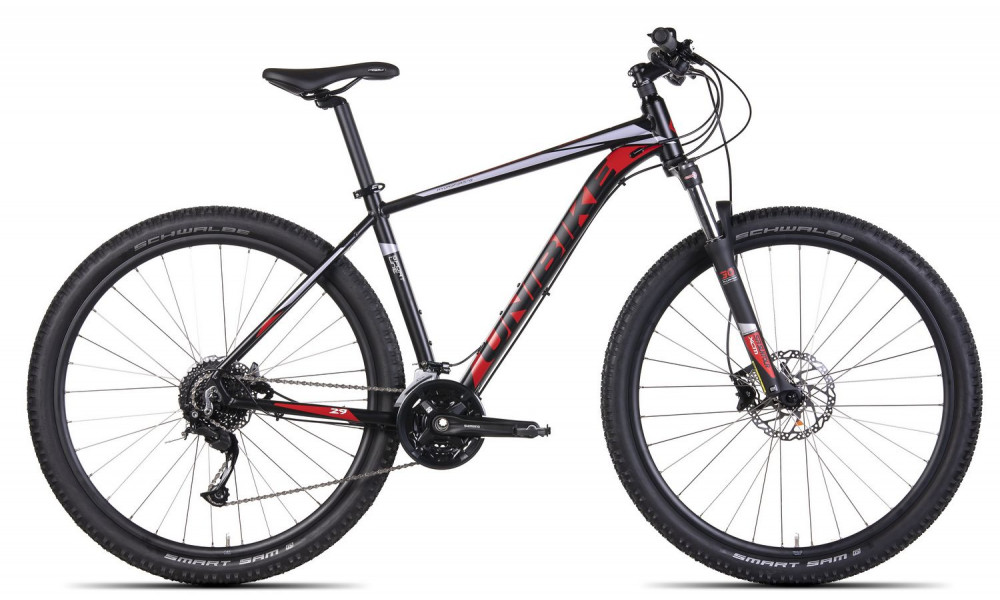 Велосипед UNIBIKE Fusion 29 2022 black-red 