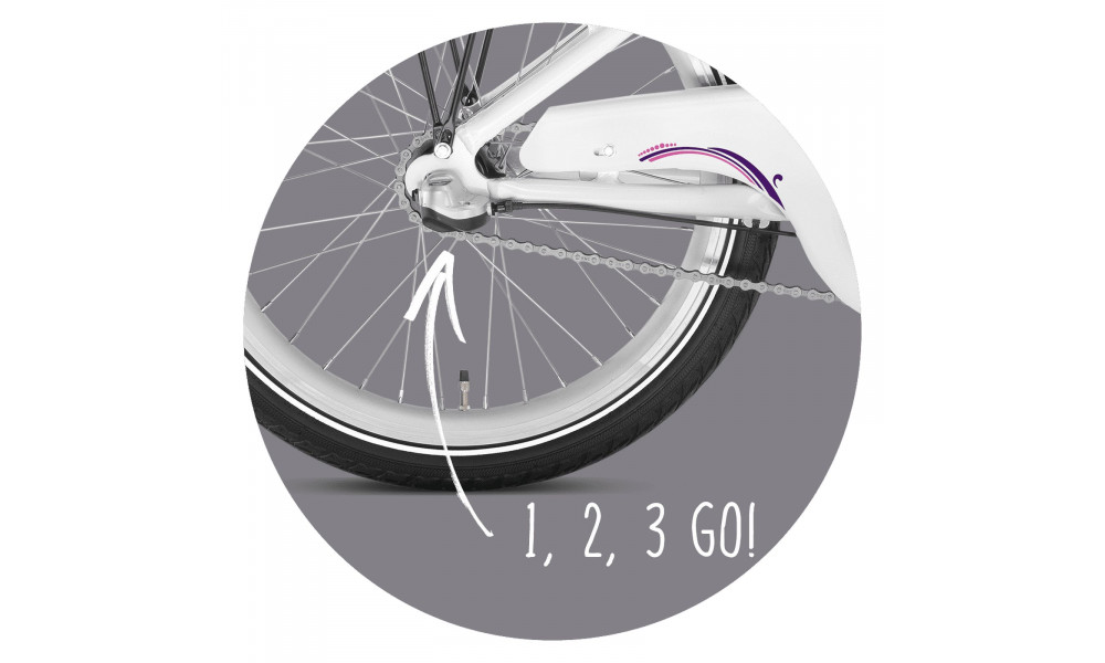 Велосипед PUKY Skyride 20-3 Alu white - 3