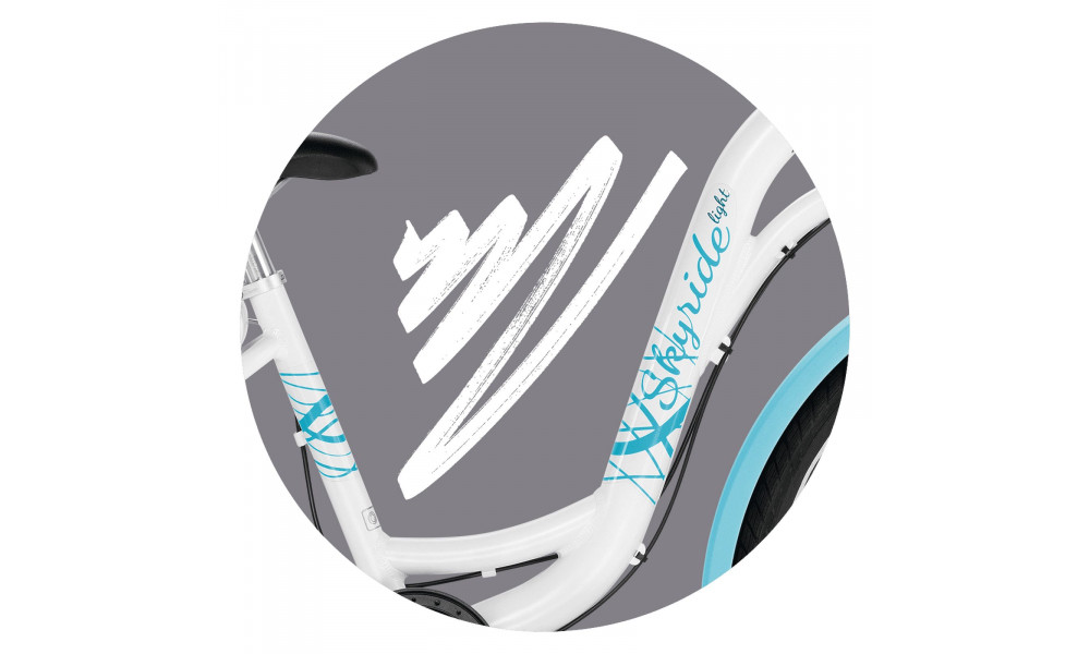 Bicycle PUKY Skyride 24-8 Alu Light white - 2