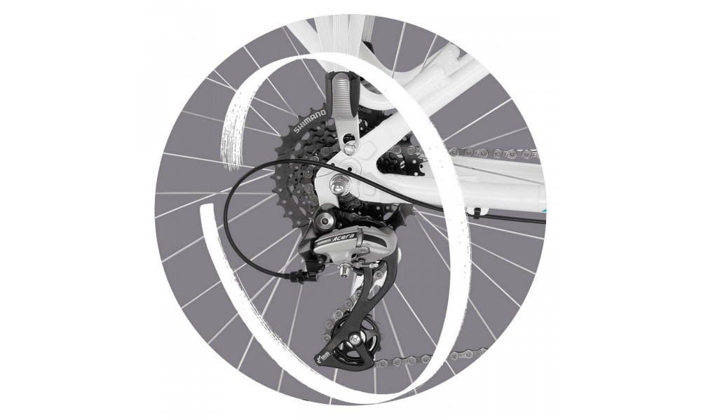 Bicycle PUKY Skyride 24-8 Alu Light white - 3