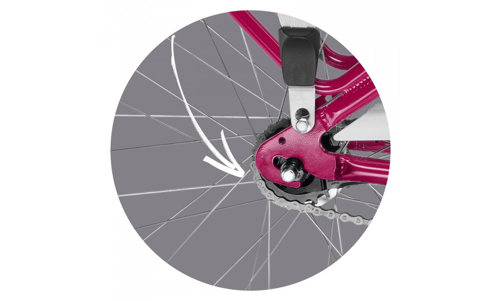 Велосипед PUKY Skyride 24-7 Alu Light berry - 3