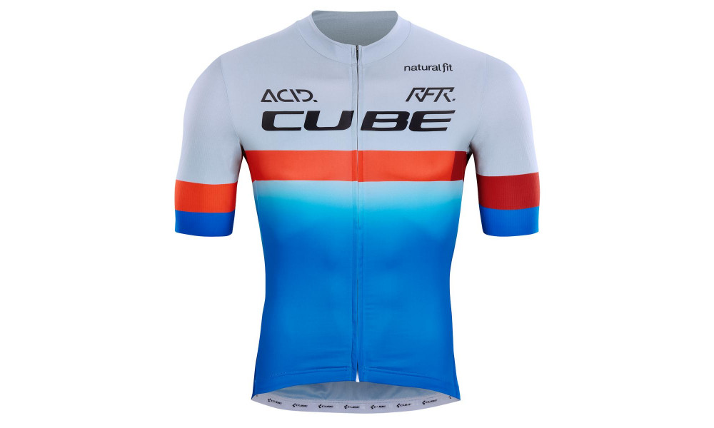 Jersey Cube Teamline S/S blue'n'red'n'grey-XS - 4