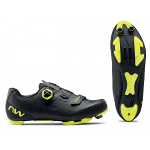 Cycling shoes Northwave Razer 2 MTB XC black-yellow fluo