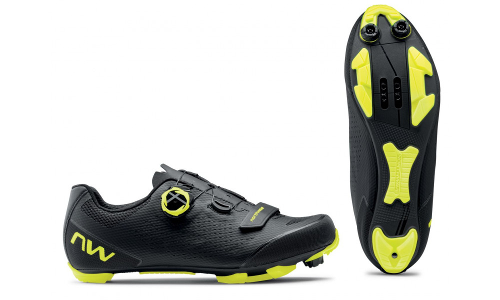 Cycling shoes Northwave Razer 2 MTB XC black-yellow fluo - 4