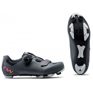 Велосипедная обувь Northwave Razer 2 WMN MTB XC dark grey-neon red