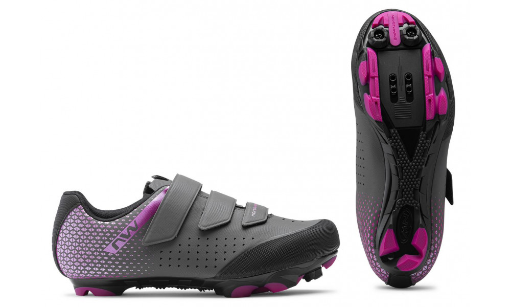 Велосипедная обувь Northwave Origin 2 WMN MTB XC anthracite-metal fuchsia - 4