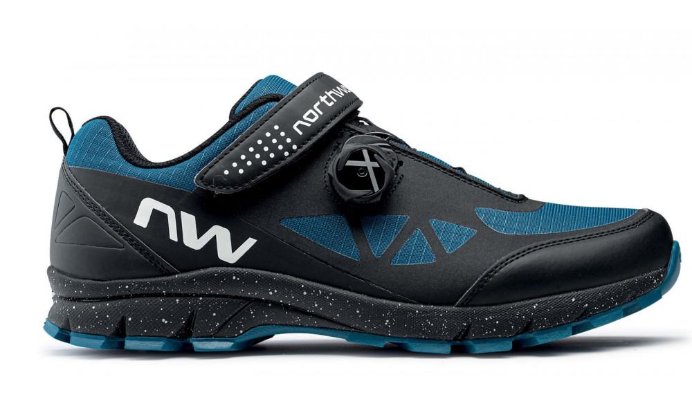 Cycling shoes Northwave Corsair MTB AM black-blue coral - 1