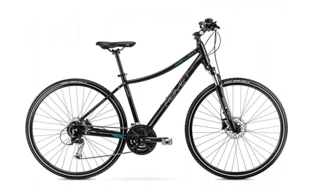 Bicycle Romet Orkan 5 D 28" 2022 black-turquoise 