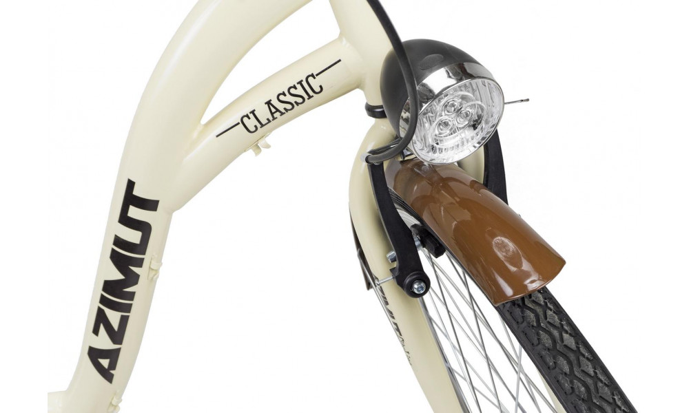 Велосипед AZIMUT Classic 26" 2023 cream - 1