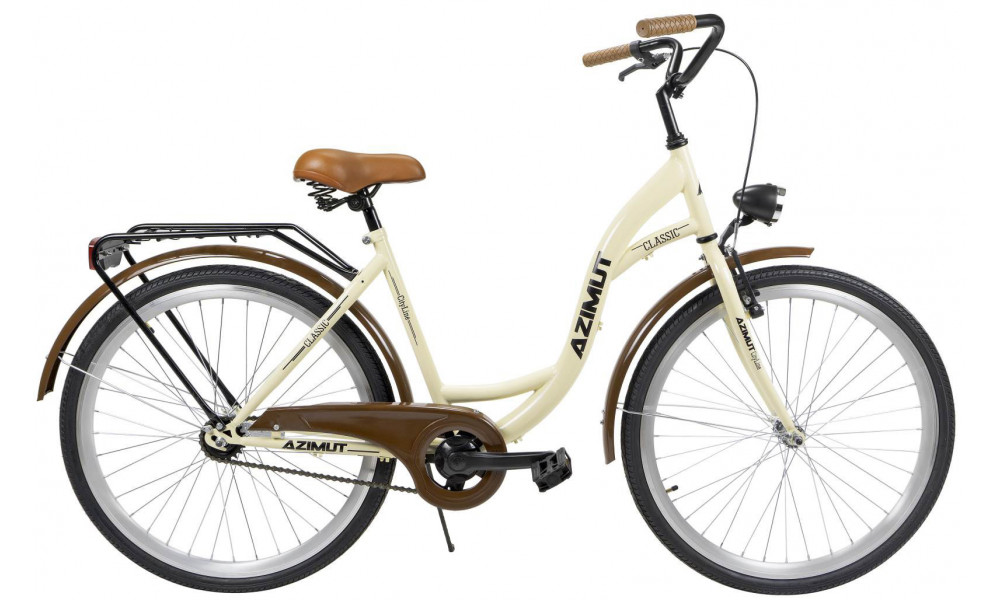 Велосипед AZIMUT Classic 26" 2023 cream - 6