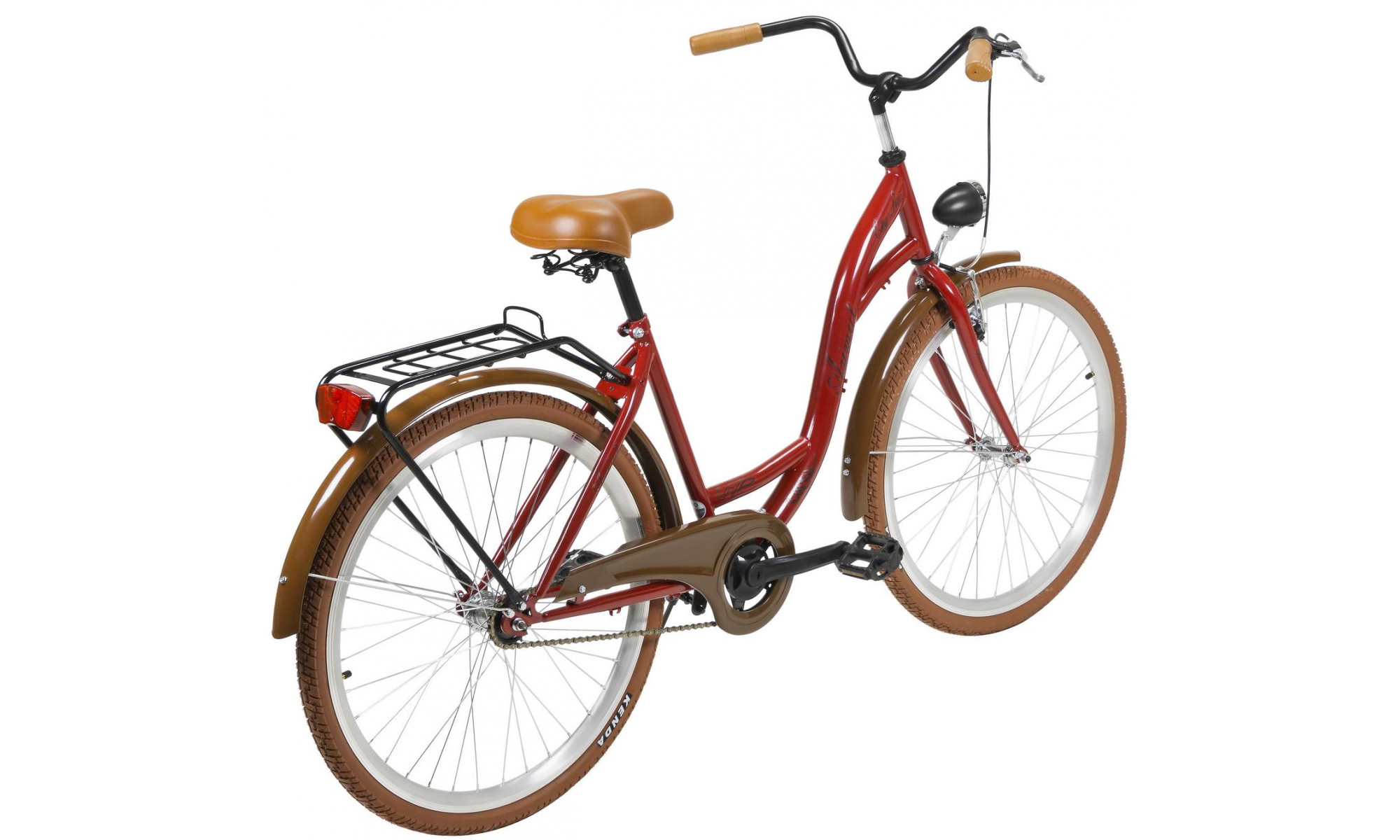 Велосипед AZIMUT City Lux 26" 2025 bordo-brown - 1