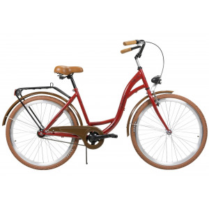 Bicycle AZIMUT City Lux 26" 2023 bordo-brown